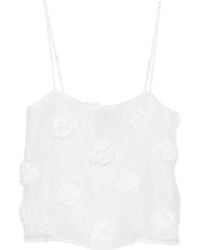 Herskind - Frida Top Met Bloementextuur - Lyst