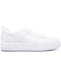 HUGO - Logo-Embossed Lace-Up Sneakers - Lyst