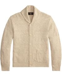 RRL - Shawl-Collar Button Cardigan - Lyst