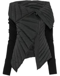 Yehuafan - Quilted Asymmetric Puffer Jacket - Lyst