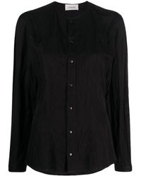 Lemaire - Camisa de manga larga con apliques de presión - Lyst