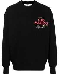 MSGM - Sweater Met Logoprint - Lyst