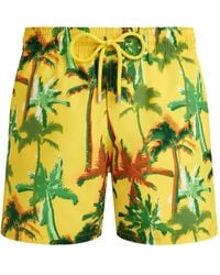 Vilebrequin - Palms Offset Swim Shorts - Lyst