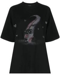 we11done - Teddy Bear Graphic-Print T-Shirt - Lyst