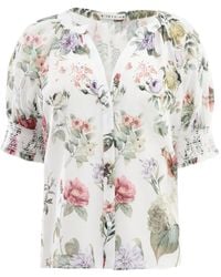 Alice + Olivia - Blouse À Manches Bouffantes - Lyst