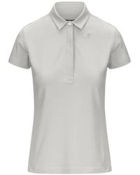K-Way - Stretch Piqué Polo Shirt - Lyst