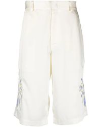 Bluemarble - Embroidered Satin Shorts - Lyst