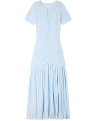 Sandro - Beaded Knit Maxi Dress - Lyst