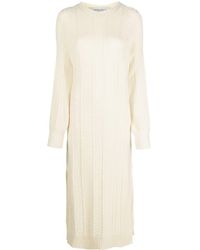 Golden Goose - Cable-knit Crew Neck Dress - Lyst