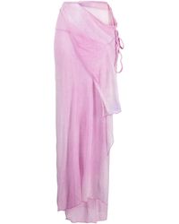 Acne Studios - Gedrapeerde Mini-Rok - Lyst