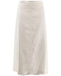 Max Mara - Fringed A-Line Midi Skirt - Lyst