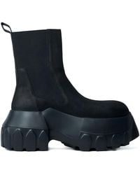 Rick Owens - Elasticated-Panelled Boots - Lyst