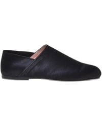 Alberta Ferretti - Logo-Debossed Leather Loafers - Lyst
