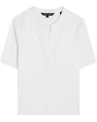 Veronica Beard - Reubian V-Neck Buttoned Top - Lyst