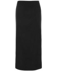 Gucci - High-Rise Silk Satin Maxi Skirt - Lyst