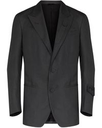 Fendi - Blazer boutonné à revers pointus - Lyst