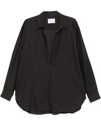 Ssstein - Camisa Oversize Con Escote En V Pronunciado - Lyst