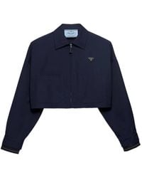 Prada - Poplin Blouson Jacket - Lyst