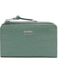 Bimba Y Lola - Portafoglio Con Effetto Coccodrillo E Zip A Giro - Lyst