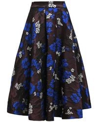 Essentiel Antwerp - Kathyanne Floral-Jacquard Midi Skirt - Lyst