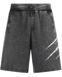 Philipp Plein - Washed Crackle-Print Shorts - Lyst