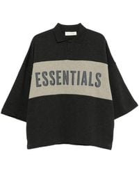 Fear Of God - Essentials Logo-Print Polo-Shirt - Lyst