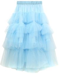 Simone Rocha - Jupe En Tulle À Volants - Lyst