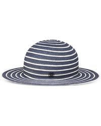 Maison Michel - Marsha Striped-Designed Hat - Lyst
