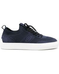 Tod's - Suede-panels Knitted Sneakers - Lyst