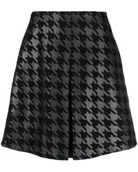Moncler - Minifalda Con Motivo Pied De Poule De X Frgmt - Lyst