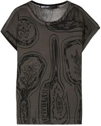Bimba Y Lola - Gestricktes T-Shirt mit Mirrors-Print - Lyst