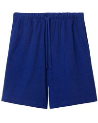 Burberry - Ekd-print Towelled Shorts - Lyst