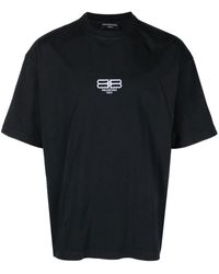 Balenciaga - T-shirt Met Logoprint - Lyst