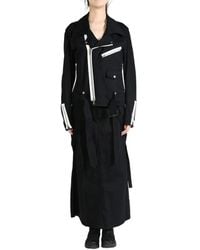 Yohji Yamamoto - Belt-detail cotton biker jacket - Lyst