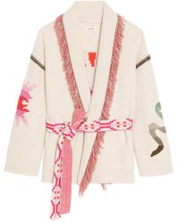 Zadig & Voltaire - Fringed Belted Cardigan - Lyst