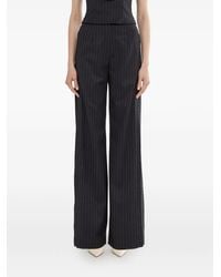 Nissa - High-Rise Pinstripe Trousers - Lyst