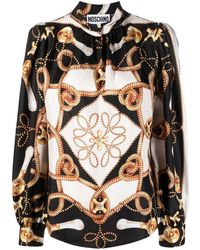 Moschino - Baroque Pattern-print Silk Shirt - Lyst