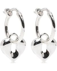 Missoma - Molten Heart-Charm Hoop Earrings - Lyst