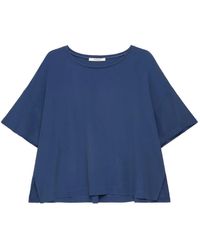 Maliparmi - Flounce-Back Crepe T-Shirt - Lyst