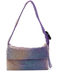 Benedetta Bruzziches - Crystal-embellished Holographic Shoulder Bag - Lyst
