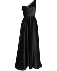 Amsale - One-Shoulder Draped Gown - Lyst
