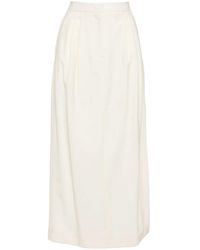 Elie Saab - Falda midi con abertura - Lyst
