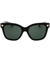 Versace - Medusa-Motif Square-Frame Sunglasses - Lyst