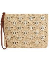 Rabanne - Lurex-Detail Clutch Bag - Lyst