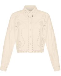 Carolina K - Lizz Broderie-Anglaise Scalloped Jacket - Lyst