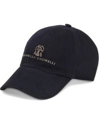 Brunello Cucinelli - Cappello Da Baseball Con Logo Ricamato - Lyst