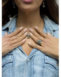 CLARA CHEHAB - Lunar Bombee Aquamarine And Sapphire Ring - Lyst