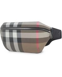 Burberry - Sonny Check-Pattern Belt Bag - Lyst
