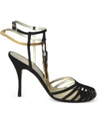 Cabeceo - Mina Sandalen Mit Geflochtenem Absatz - Lyst