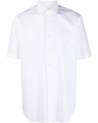 Xacus - Spread-Collar Short-Sleeve Shirt - Lyst